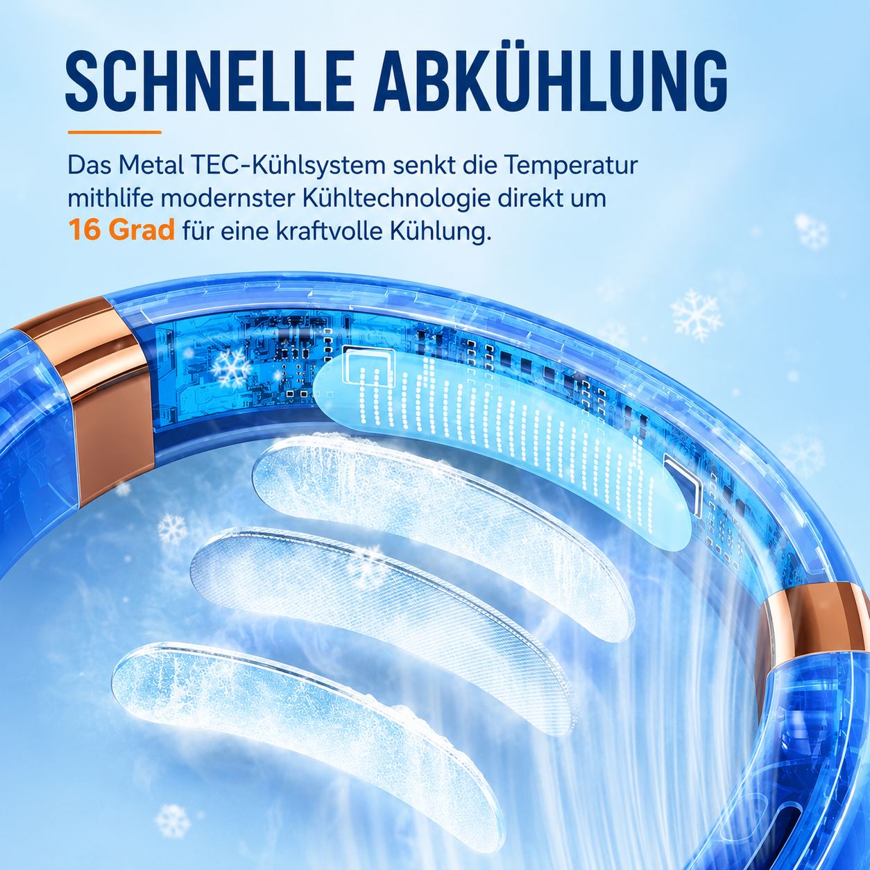 Chillbreeze™ Nackenventilator – Leistungsstarke Kühlung für unterwegs