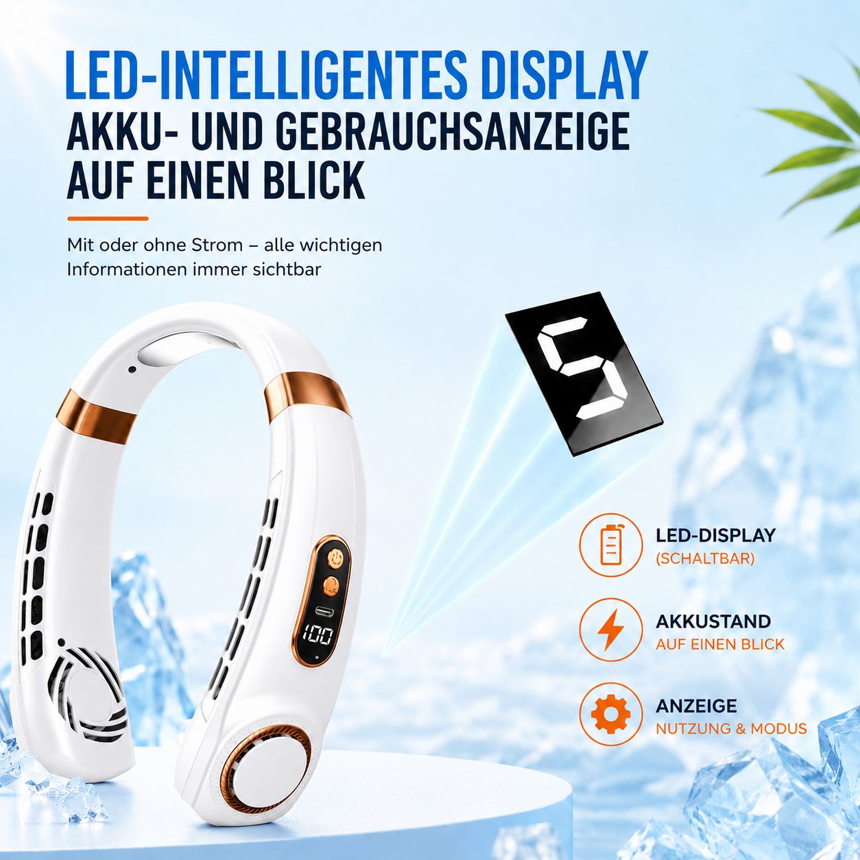 Chillbreeze™ Nackenventilator – Leistungsstarke Kühlung für unterwegs
